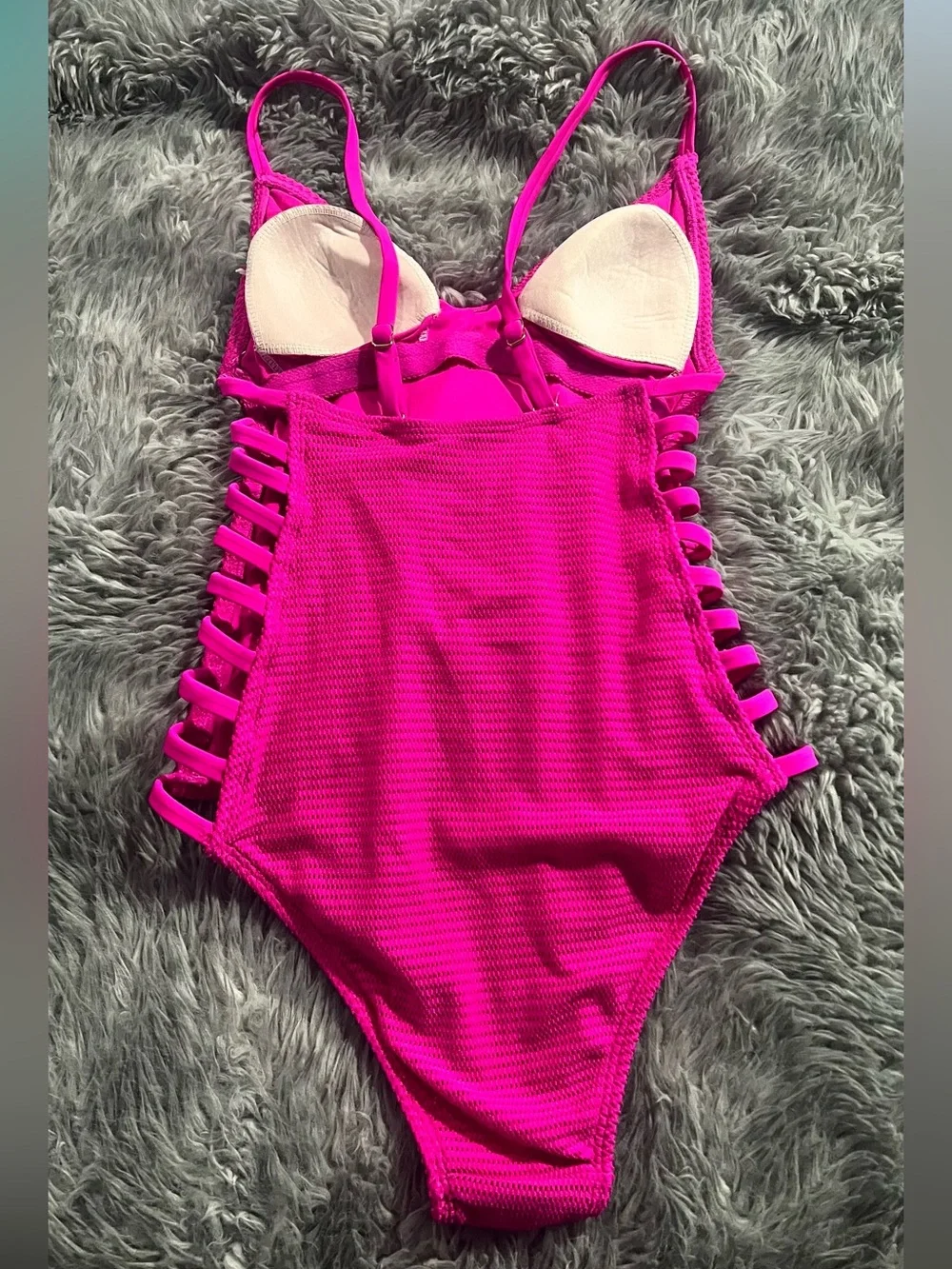 Forever 21 Hot Pink One-Piece Swimsuit